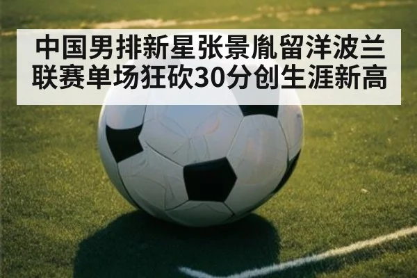 中国男排新星张景胤留洋波兰联赛单场狂砍30分创生涯新高